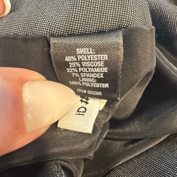 VTG Express Design Studio Gray Mini Plaid Pencil Career Skirt Pockets  2 Small - Picture 5 of 9